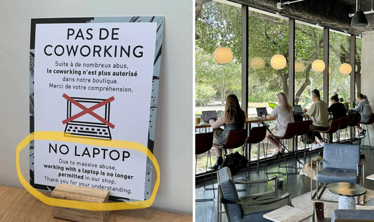 Man’s Comparison of American and European Café Laptop Bans Backfires