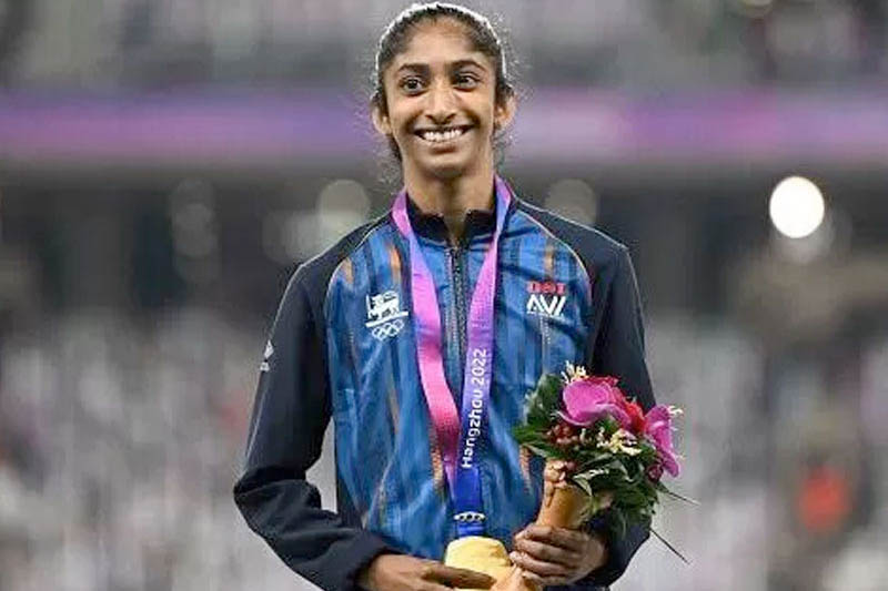 Tharushi leaves for US on 4-yr. scholarship