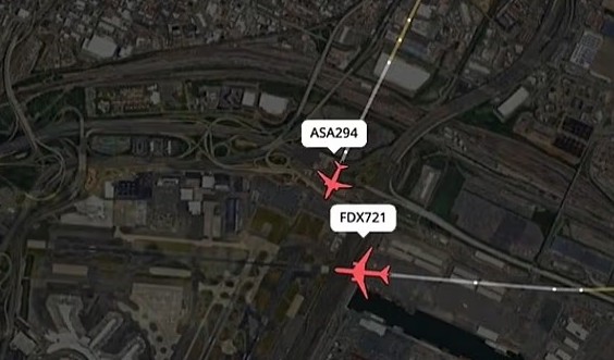 Alaska Airlines Jet and FedEx Cargo Plane Avoid Collision in Near-Miss at Newark Airport