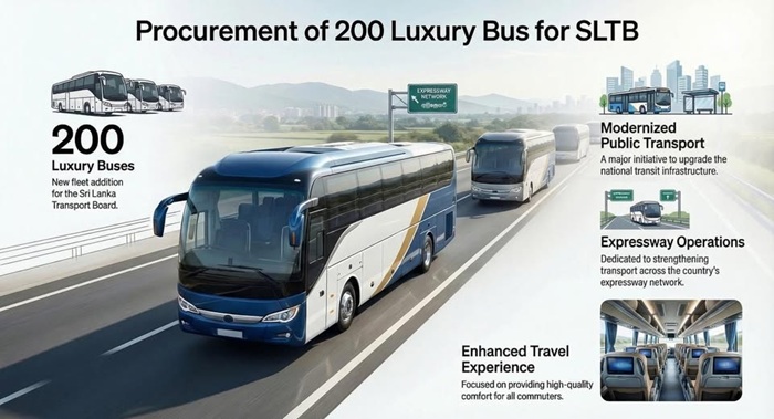 Tender Called to Purchase 200 New Luxury Buses for SLTB