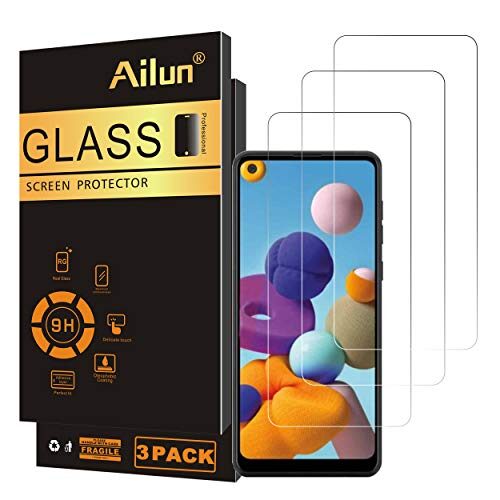 Ailun Screen Protector for Samsung Galaxy A21 – Best Ultra Clear, Anti-Scratch, Case Friendly