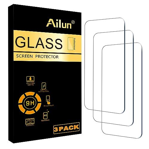 Best Ailun Glass Screen Protector for iPhone 15 Plus – 3 Pack Tempered Glass