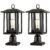 Outdoor Post Lights, Large Exterior Lamp Post Light Fixture with Pier Mount Base