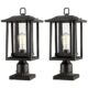 Outdoor Post Lights, Large Exterior Lamp Post Light Fixture with Pier Mount Base