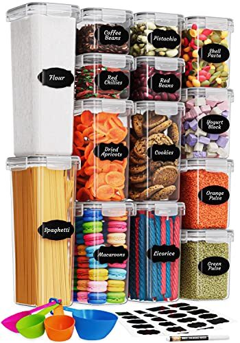 Chef’s Path Airtight Food Containers – Keep Your Pantry Neat and Food Fresh!