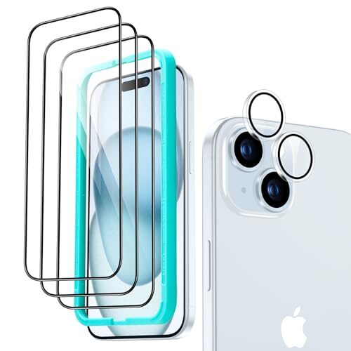 ESR iPhone 15 Screen Protector with Lens Protector