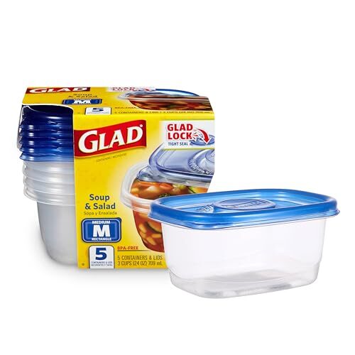GladWare Soup & Salad Food Storage Containers – Perfect for Everyday Use!