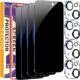 IMBZBK iPhone 15 plus screen protector – Privacy Tempered Glass with Camera Lens Protector