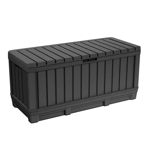 Keter Kentwood Resin Deck Box – Storage Furniture for Outdoor