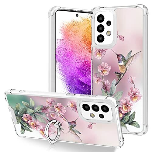 Hummingbird Clear Kickstand Case for Samsung Galaxy A73 5G