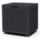 Small Outdoor Storage Box for Patio (Deck Box with Wheels) – Tiny garden storage idea