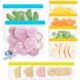 Reusable Silicone Food Storage Bags for Marinate Meats, Cereal and Travel Item