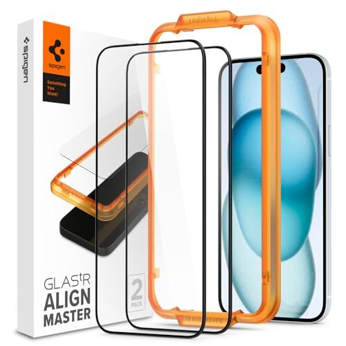 Spigen iPhone 15 screen protector – Edge to Edge Protection