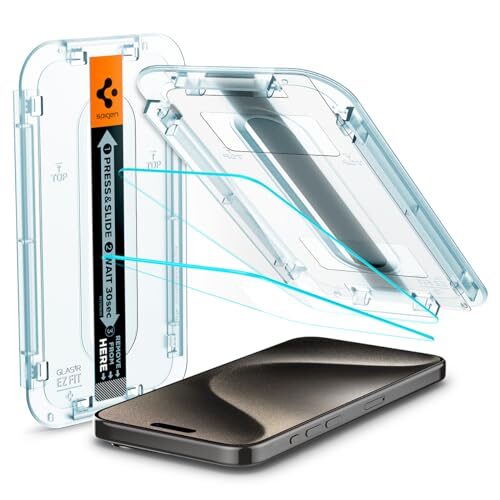 Spigen iPhone 15 Pro Max Screen Protector (GlasTR EZ FIT)