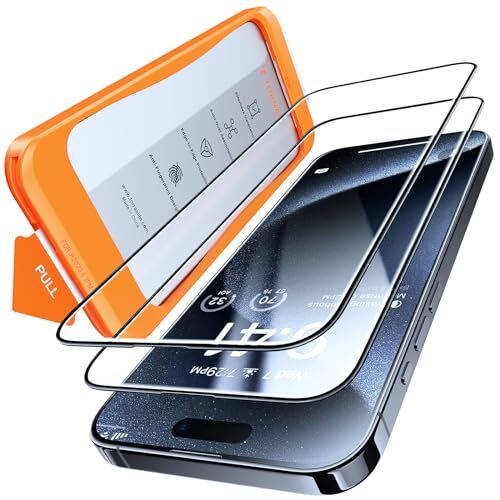 TORRAS Diamond Shield Screen Protector for iPhone 15 in 2024