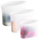 Winrock Reusable Food Storage Bags – 100% Silicone Zip Container